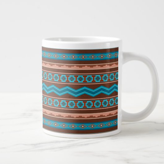 Southwest Style Geometric Cameron Gorge Design Jumbo-Tasse (Rechts)