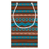 Southwest Style Geometric Cameron Gorge Design Kleine Geschenktüte (Rückseite)
