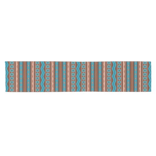Southwest Style Geometric Cameron Gorge Design Kurzer Tischläufer (Horizontal)