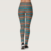 Southwest Style Geometric Cameron Gorge Design Leggings (Rückseite)