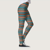 Southwest Style Geometric Cameron Gorge Design Leggings (Rechts)