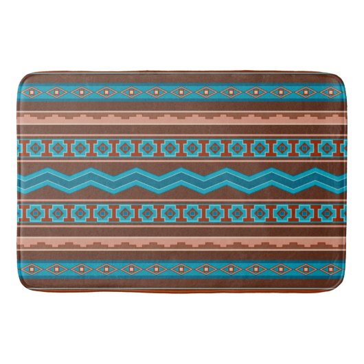 Southwest Style Geometric Cameron Gorge Design Lg Badematte (Vorderseite)