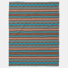 Southwest Style Geometric Cameron Gorge Design Lg Fleecedecke