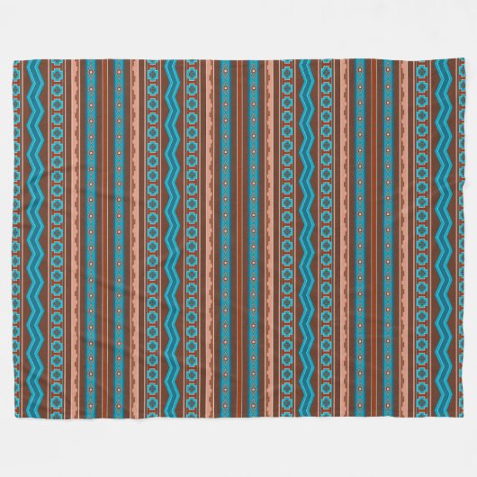 Southwest Style Geometric Cameron Gorge Design Lg Fleecedecke (Vorderseite (Horizontal))
