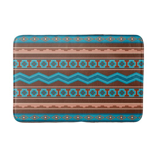 Southwest Style Geometric Cameron Gorge Design Med Badematte (Vorderseite)