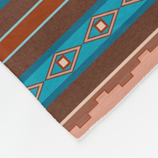 Southwest Style Geometric Cameron Gorge Design Med Fleecedecke (Ecke)