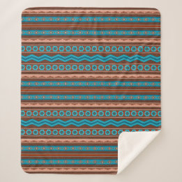 Southwest Style Geometric Cameron Gorge Design Med Sherpadecke