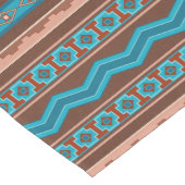 Southwest Style Geometric Cameron Gorge Design Mittelgroßer Tischläufer (Ecke)