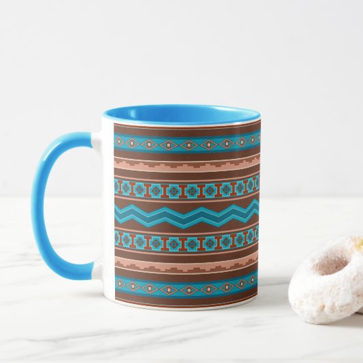 Southwest Style Geometric Cameron Gorge Design My Tasse (Mit Donut)