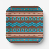 Southwest Style Geometric Cameron Gorge Design Pappteller (Vorderseite)