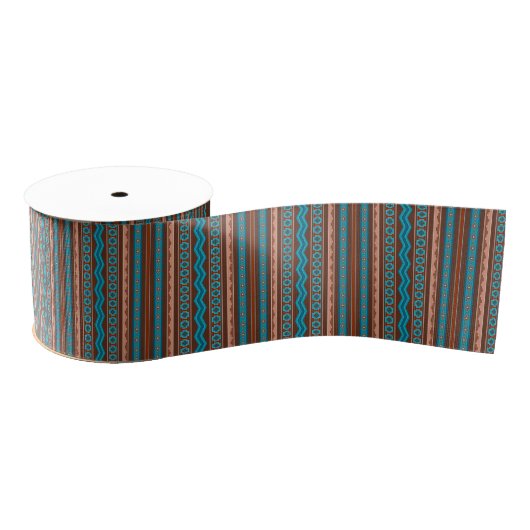 Southwest Style Geometric Cameron Gorge Design Ripsband (Spule)