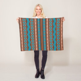 Southwest Style Geometric Cameron Gorge Design Sm Fleecedecke