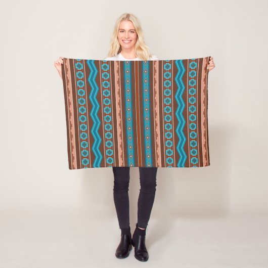 Southwest Style Geometric Cameron Gorge Design Sm Fleecedecke (Beispiel)