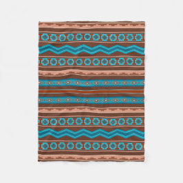 Southwest Style Geometric Cameron Gorge Design Sm Fleecedecke