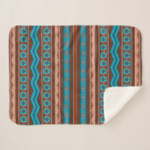 Southwest Style Geometric Cameron Gorge Design Sm Sherpadecke (Vorderseite (Horizontal))