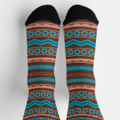 Southwest Style Geometric Cameron Gorge Design Socken (Oben)