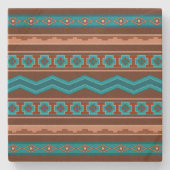 Southwest Style Geometric Cameron Gorge Design Steinuntersetzer (Vorderseite)