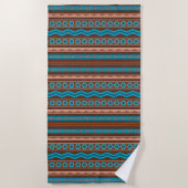 Southwest Style Geometric Cameron Gorge Design Strandtuch (Vorderseite)