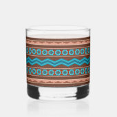 Southwest Style Geometric Cameron Gorge Design Whiskyglas (Rückseite)