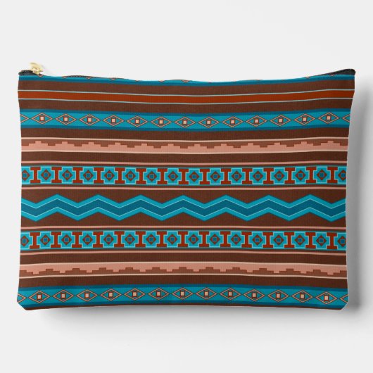 Southwest Style Geometric Cameron Gorge Design Zubehörtasche (Vorderseite)