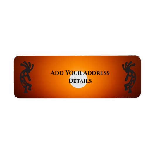 Southwest Sun Kokopelli Address Label (Vorne)