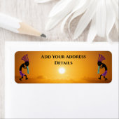Southwest Sun Kokopelli Address Label (Insitu)