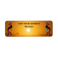 Southwest Sun Kokopelli Address Label