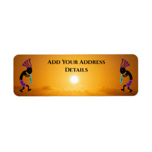 Southwest Sun Kokopelli Address Label