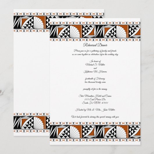 Southwest Sunrise Einladung (Vorne/Hinten)