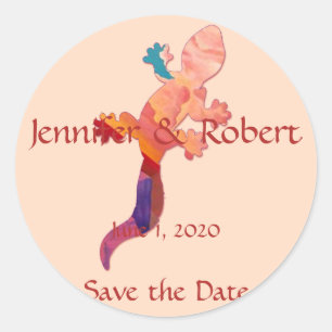 Southwest Sunset Lizard Umschlag Aufkleber