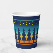 Southwest Sunset Starry Night and Pines Design Pappbecher (Links)