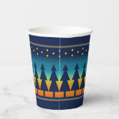 Southwest Sunset Starry Night and Pines Design Pappbecher (Rechts)