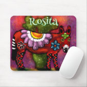 Southwest Talavera-Style Donkey Personalized Mousepad (Mit Mouse)