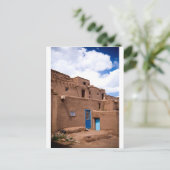 Southwest Taos Adobe Pueblo House New Mexico Postkarte (Stehend Vorderseite)