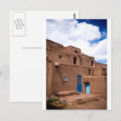 Southwest Taos Adobe Pueblo House New Mexico Postkarte (Vorne/Hinten)