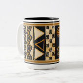 Southwest Tribal Indianerdesign Zweifarbige Tasse (Vorderseite Links)