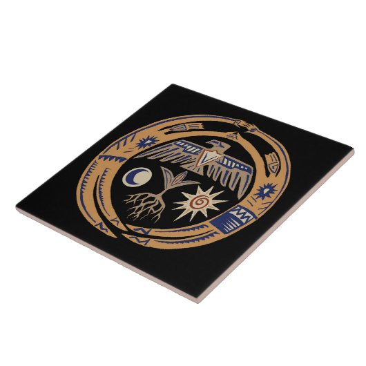 Southwest Tribal Rain Dance  Fliese (Seite)