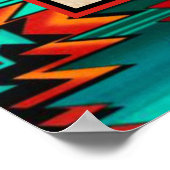 Southwest Tribal Wolf Poster (Ecke)