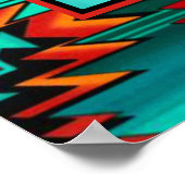 Southwest Tribal Wolf Poster (Ecke)