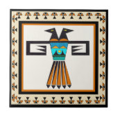 Southwest Twin Bird Head Fliese (Vorderseite)