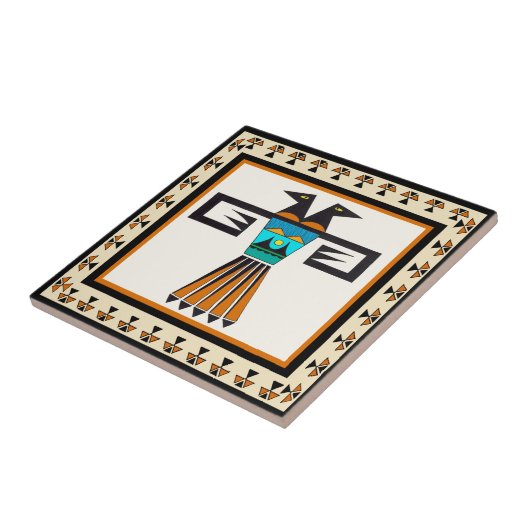 Southwest Twin Bird Head Fliese (Seite)