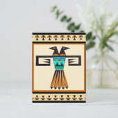 Southwest Twin Bird Head Postkarte (Stehend Vorderseite)