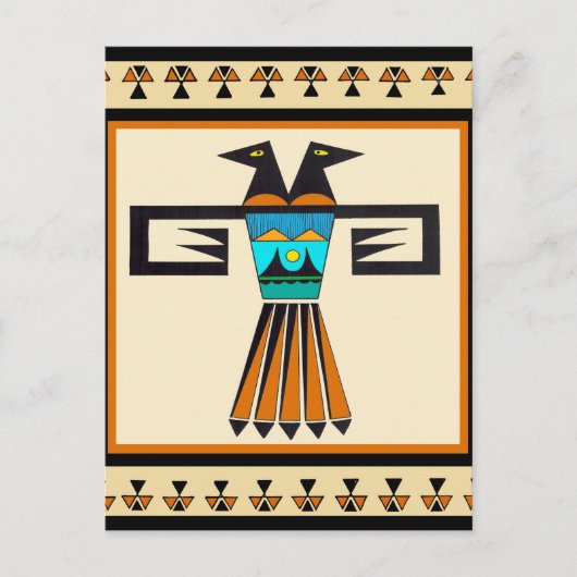 Southwest Twin Bird Head Postkarte (Vorderseite)