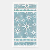 Southwest Winter Geometric Snowflakes & Pine Trees Serviette (Vorderseite)
