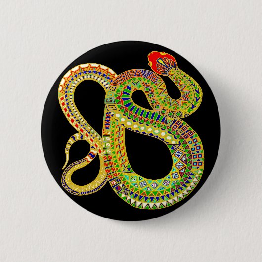 Southwest-Wüsten-Klapperschlange Button (Vorderseite)