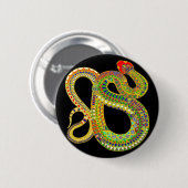 Southwest-Wüsten-Klapperschlange Button (Vorne & Hinten)