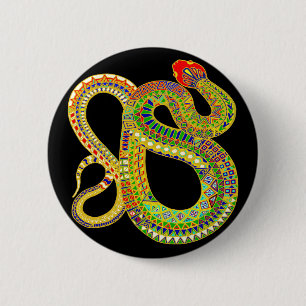 Southwest-Wüsten-Klapperschlange Button