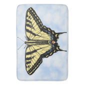 Southwest Yellow Swallowtail Butterfly Blue Sky Badematte (Vorderseite Vertikal)