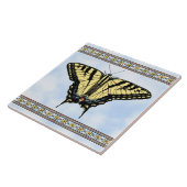 Southwest Yellow Swallowtail Geometric Butterfly Fliese (Seite)