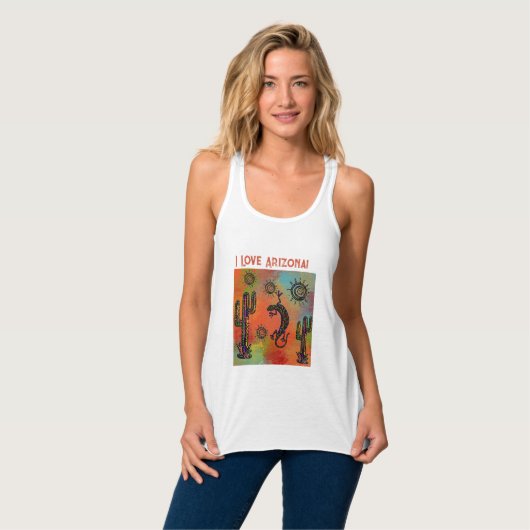 SOUTHWESTERKUNST TANK TOP (Vorderseite Vollansicht)